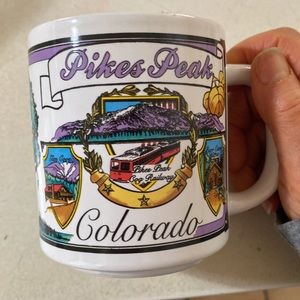 Pikes peak Colorado national forest mug cup